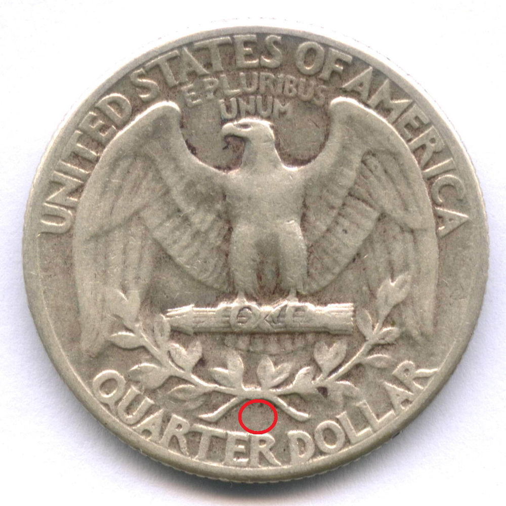 1/4 доллара 1943. США. Серебро VF