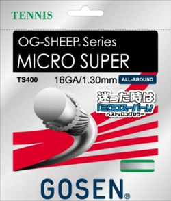 Теннисные струны Gosen OG-SHEEP Micro Super (12.2 m) - белый