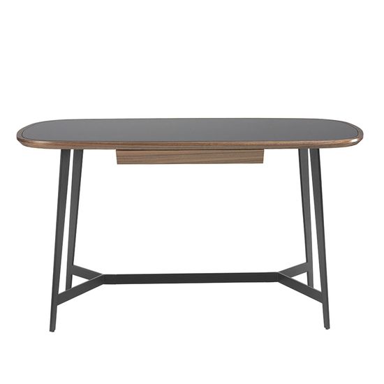 Письменный стол MQ2002DK /3137 орех и черное стекло Испания 