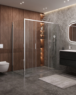 Душевой уголок Cezares MOLVENO-AH-2/1-170/90-C-Cr-IV, 170х90х195, профиль хром, стекло прозрачное