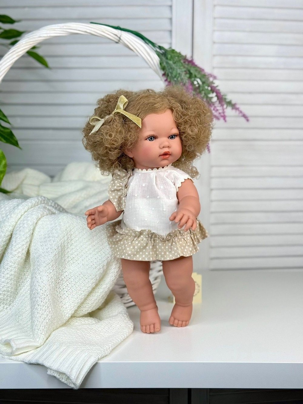 Кукла D Nenes виниловая 34см Lean (054050)