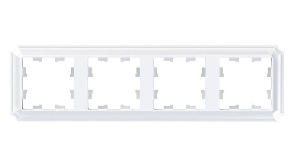 Рамка 4-м AtlasDesign Antique универс. бел. SE ATN100104