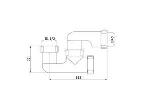 Сифон для ванны АниПласт E200 1 1/2"х40