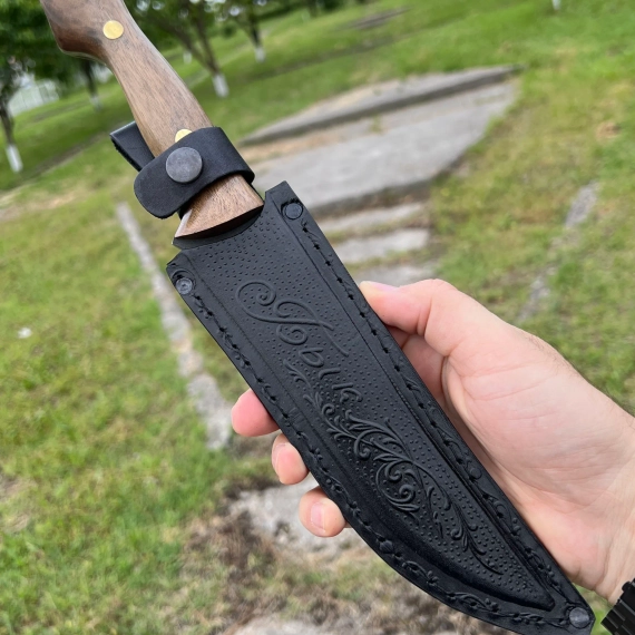 Нож кизлярский охотничий Бык Ковка Х12мф