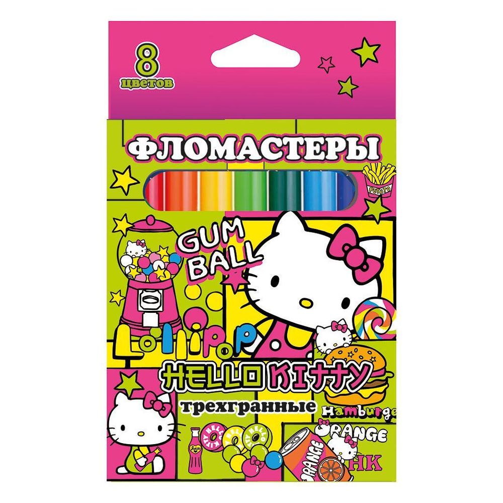Фломастеры 8 цветов &quot;Hello Kitty&quot; (Центрум)