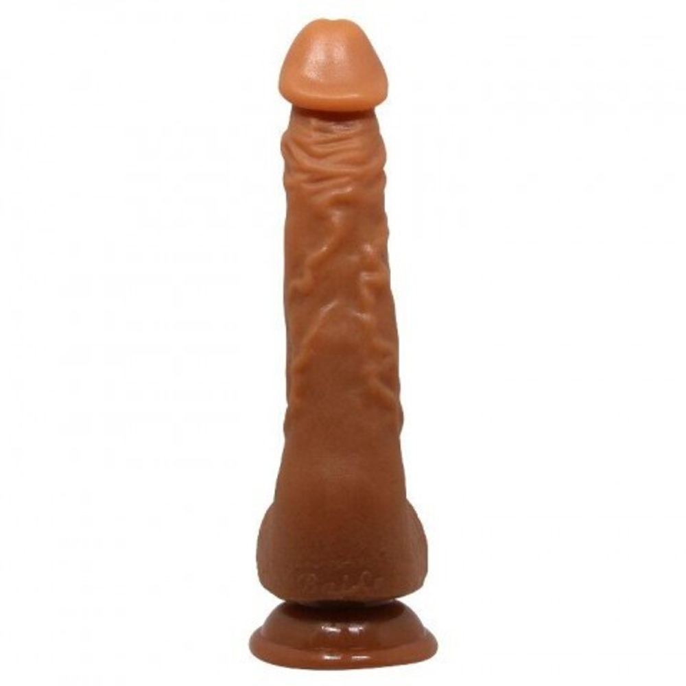 Фаллоимитатор на присоске "Beautiful Jason" темный (24×4,1 см)