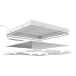 Светильник LED с равномерной засветкой Clip-In Comfort 600x600x60 60Вт 5000К 90Ra IP54 Опал GENILED