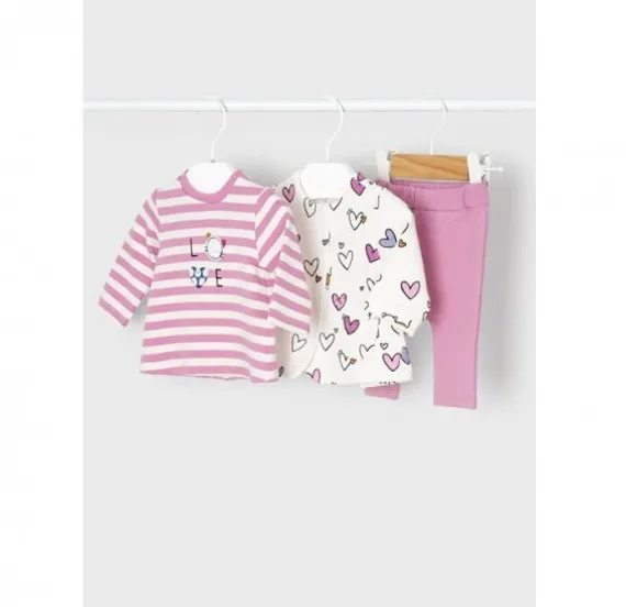 Комплект для девочки Mayoral Newborn Лилово-розовый
