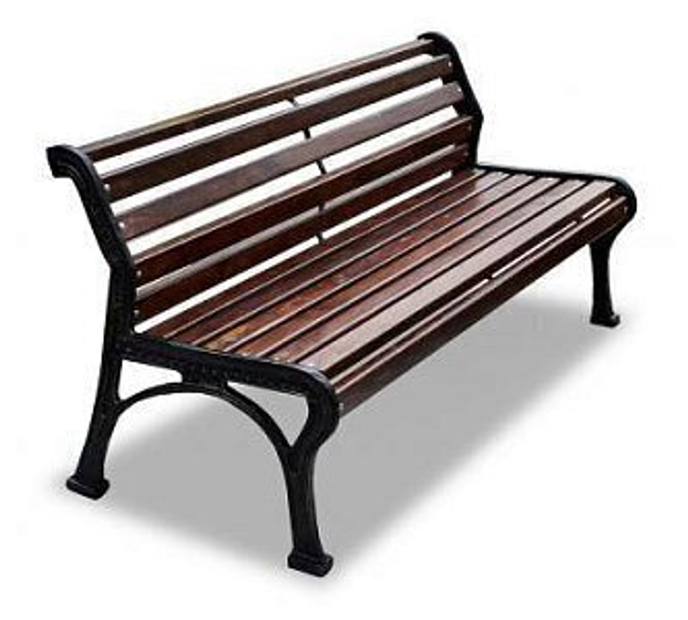 Скамейка чугунная «Ретро стиль» без подлокотников