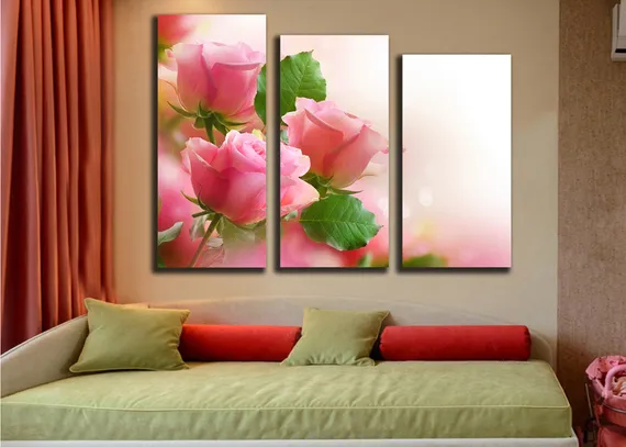 Модульная картина "Хрупкая роза"