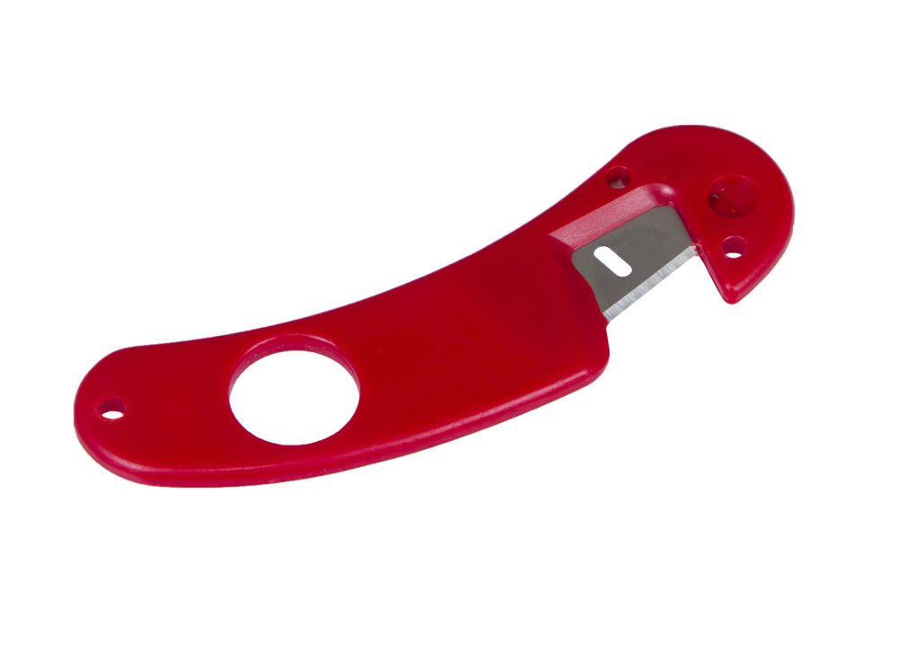 Инструмент для срезания наклейки "Ball teck" красный в комплекте с запасным резцом