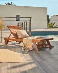 Шезлонг Beila из массива эвкалипта