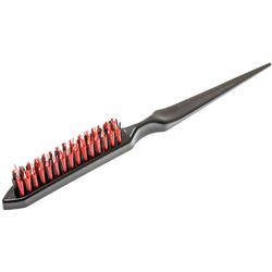 Щетка для начеса Harizma с пластиковой щетиной, черная (h10642-16)