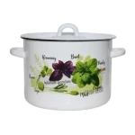 Кастрюля эмал цил Базилик 4,5л