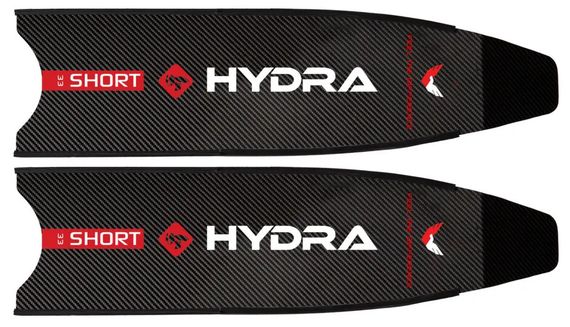 Карбоновые ласты Hydra CarboTwill Short с калошами Leaderfins Forza