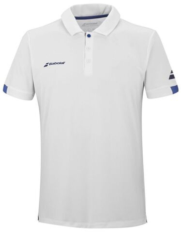 Футболка для мальчика теннисная Babolat Play Polo Boy - white/white