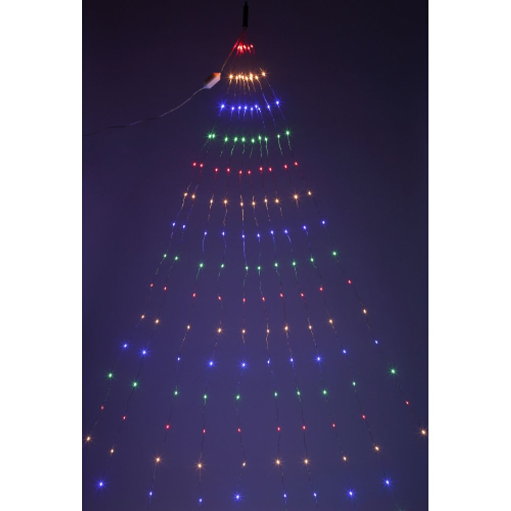 ENIN -2NM ЭРА Гирлянда LED Дождик 10 нитей 2 метра мультиколор 220V