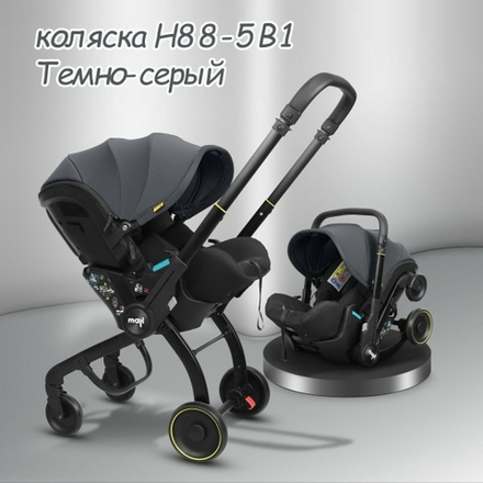 Автокресло 5/1 Luxmom Н88 ( Серый)