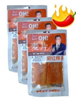 Острые азиатские снеки слайсы с кунжутом 172 г * 3 шт