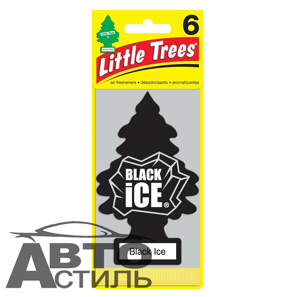 Ароматизатор сухой Little Trees (Ёлочка) - Черный Лед/Black Ice #PRO0828X