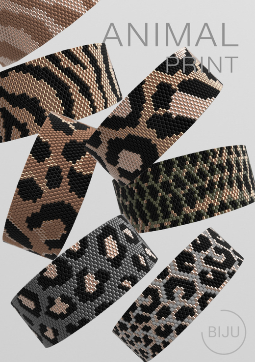 Схемы Animal print Loom & Peyote