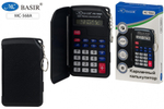 Калькулятор карманный 8-разрядный, с крышкой, черный корпус 9,7*5,3см (Basir)