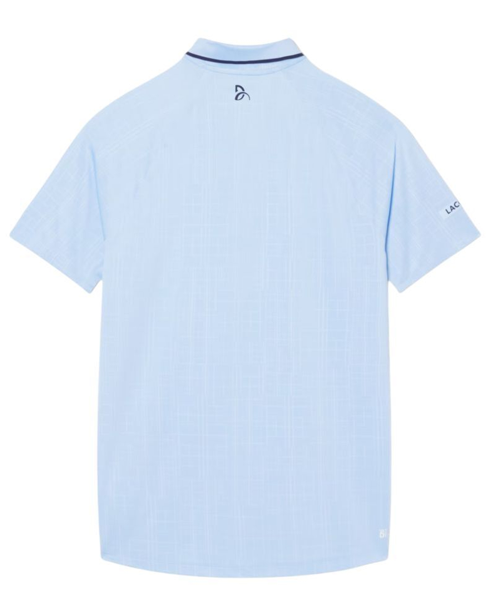 Теннисное поло Lacoste Tennis x Novak Djokovic On Court - pastel blue