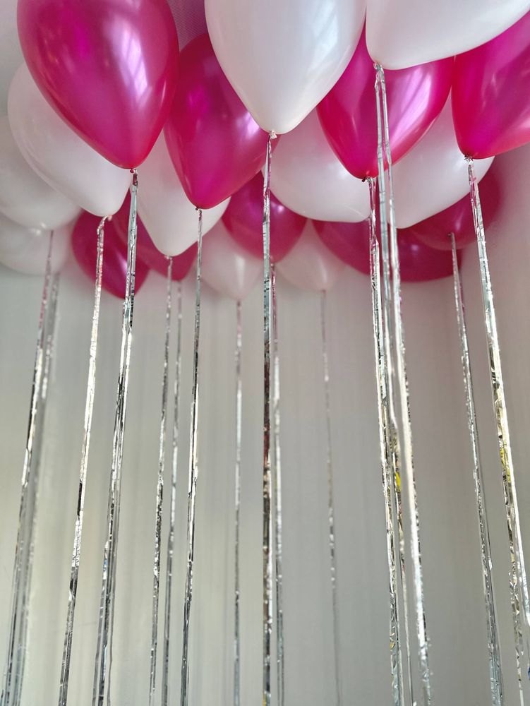 Воздушные гелиевые шарики с доставкой по Хабаровску шарики с дождиком №4684