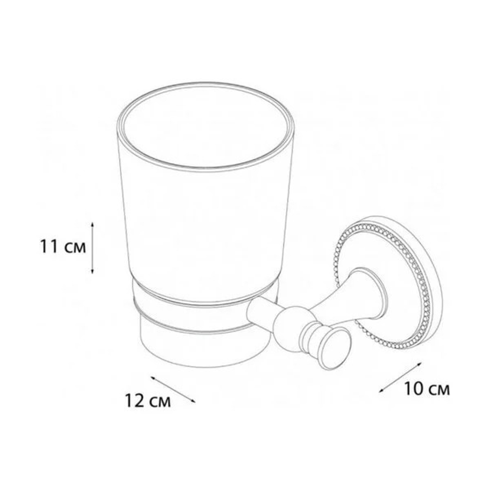 "ALFA" Подстаканник одинарный GR-9506