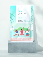 MCNALLY - МАСКА ТКАНЕВАЯ ДЛЯ ЛИЦА С ЭКСТРАКТОМ ЦЕНТЕЛЛЫ V10 ALL DAY MASK CICA, 25 ML