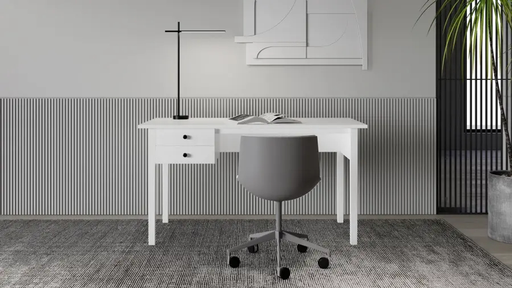 Стол письменный - аналог ИКЕА / ВУХТЫМ / IKEA , 140x70 см, белый