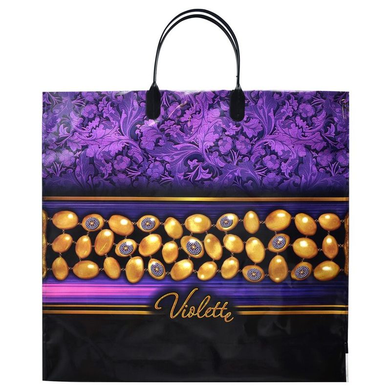 Пакет пластиковая ручка Россия 38*35 см 90 мкм ПВД Виолет  1 шт 100 шт/кор