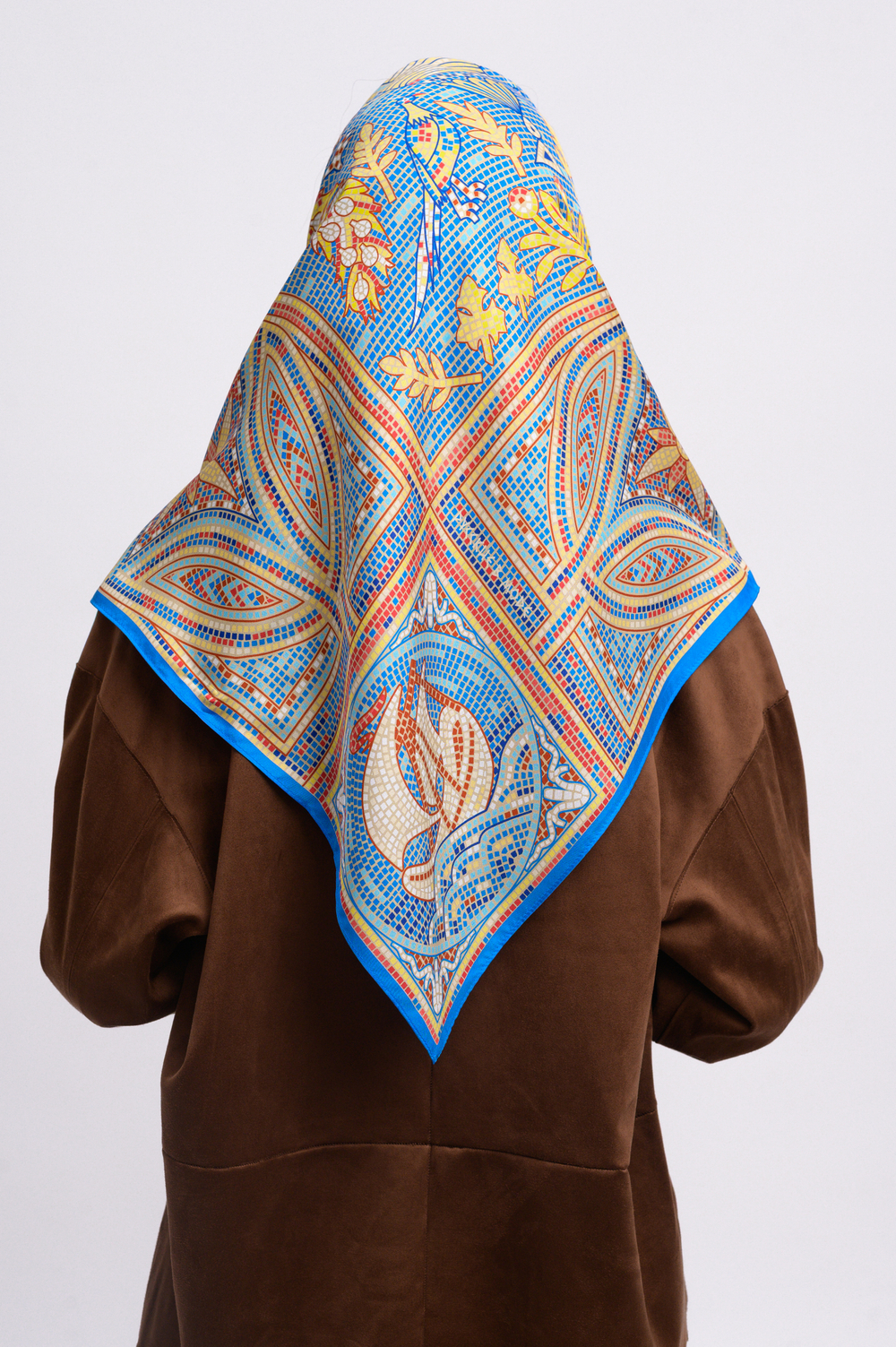 Платок «Мозаика Херсонеса» 100% шёлк