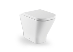 Приставной унитаз + сидение микролифт + бачок + кнопка смыва ПЭК Roca THE GAP