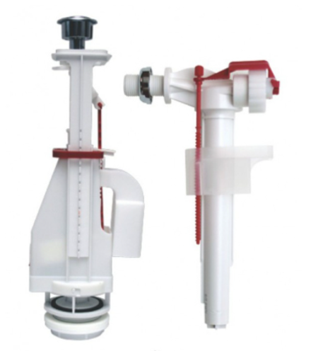 Арматура ALCAPLAST с двойной кн.SA08A  1/2 бок.под.пласт.резьба