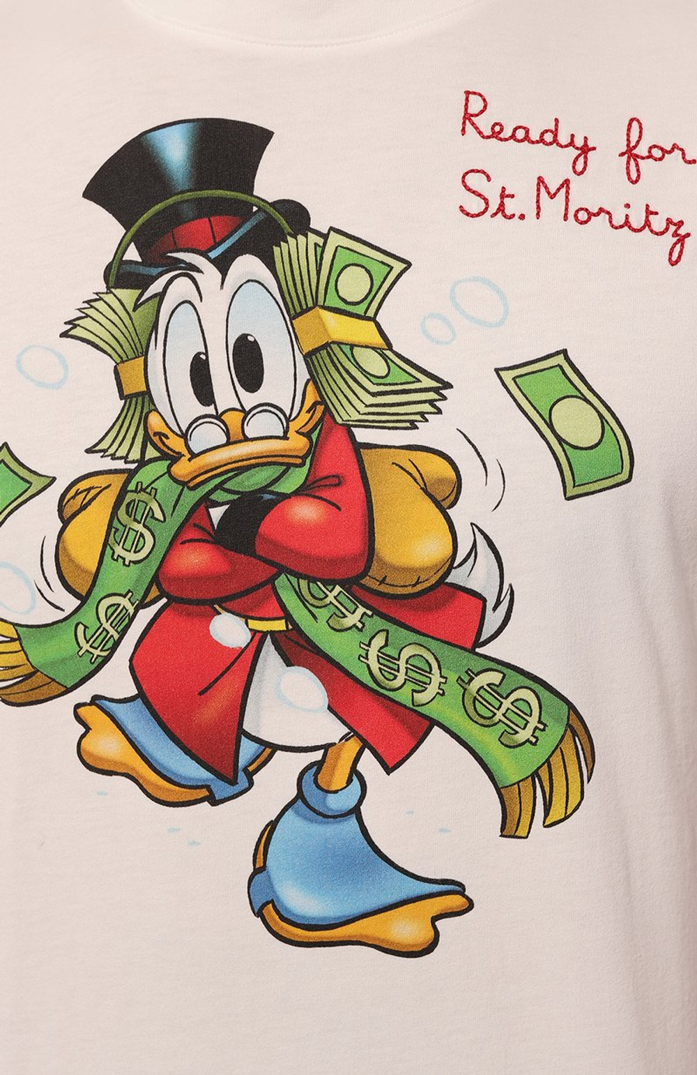 Футболка Saint Barth ARNOT белый Скрудж с деньгами шарф