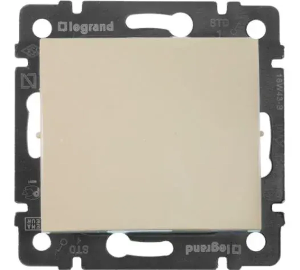 Выключатель одноклавишный Legrand Valena 774301+ рамка Legrand Valena 774351 слоновая кость- 1 шт.