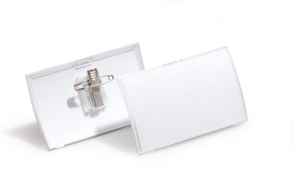 Бейдж Durable Click Fold 54х90мм защелкивающийся прозрачный 8693-19 (уп.5шт.)