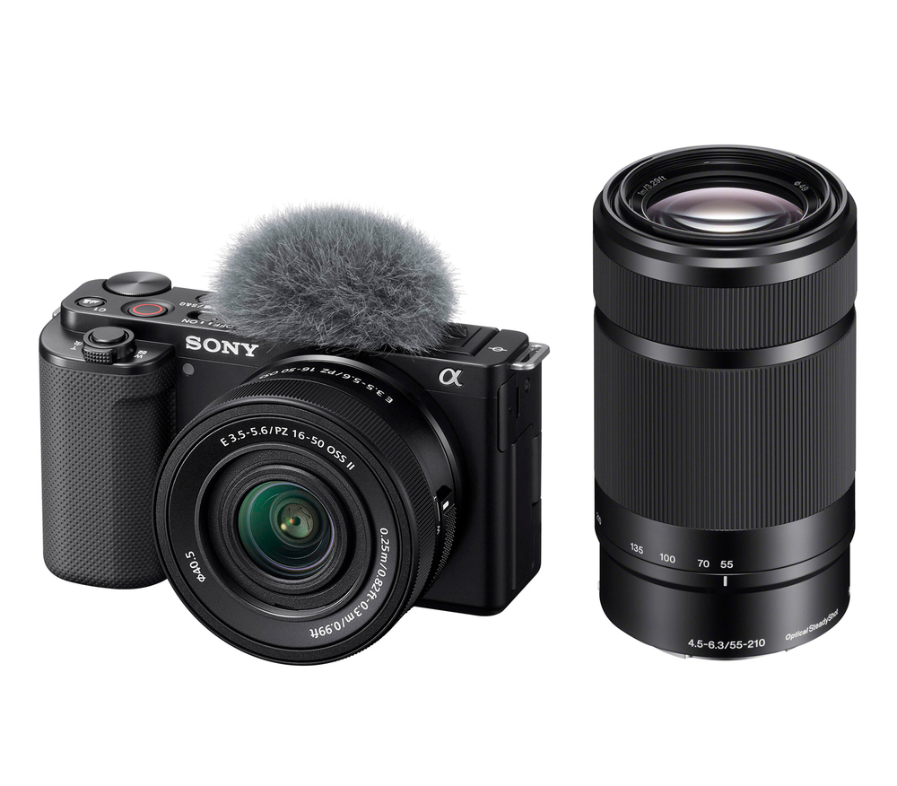 Беззеркальный фотоаппарат Sony ZV-E10 II Kit 16-50mm + 55-210mm, черный