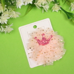 Зажим для волос детский «Корона перламутр”, микс 6 цветов, 9см