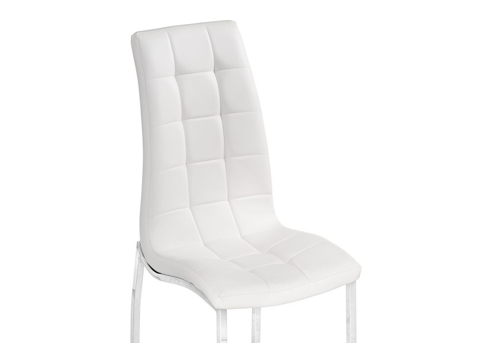Стул на металлокаркасе DC2-092-2 white / chrome