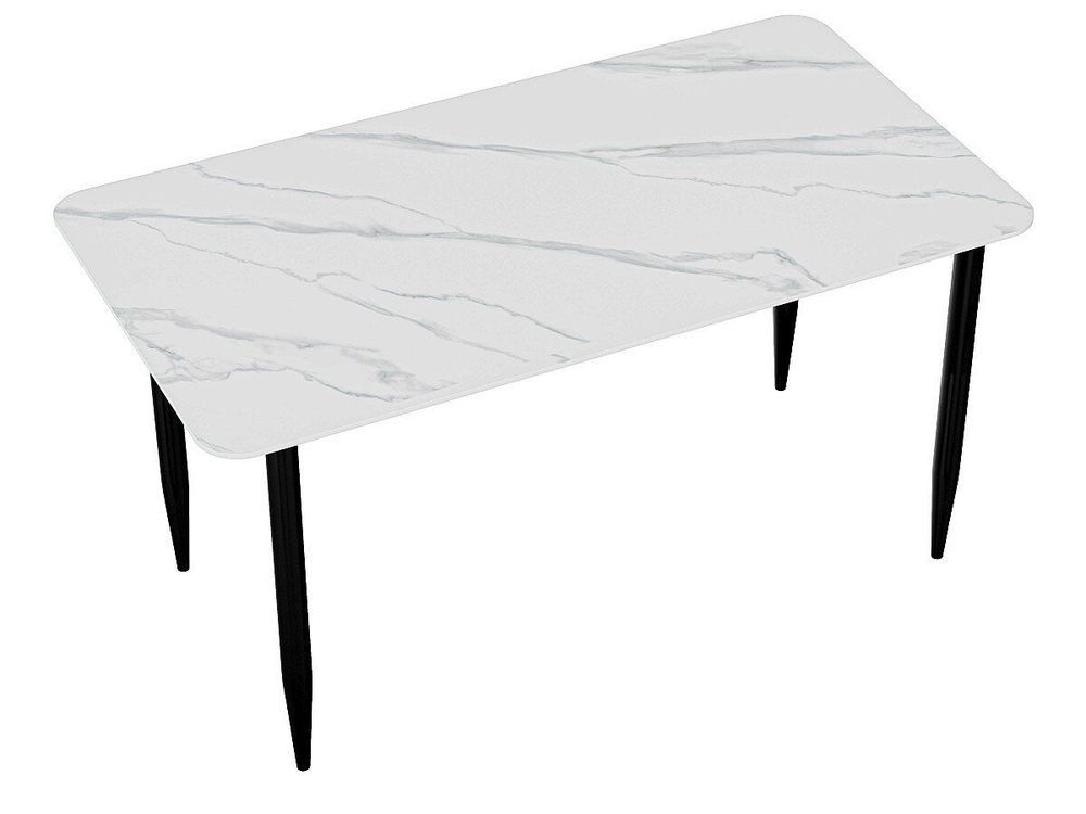 Стол Uni-Form-S2.2B SBlack/White Matt Marble