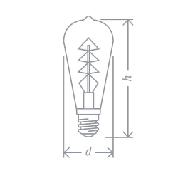 Лампа Navigator 61 628 NLL-F-ST64-4-230-2.5K-E27-SPIRAL