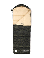 Спальный мешок Naturehike CNK2350WS023 M320 ультралёгкий хлопковый с капюшоном, весна осень, камуфляжный, молния справа