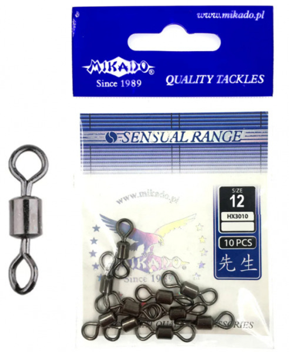 Вертлюг рыболовный  Mikado 3010 роликовый BN