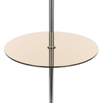 Citilux Линц CL402970T Торшер хром со столиком и белым абажуром
