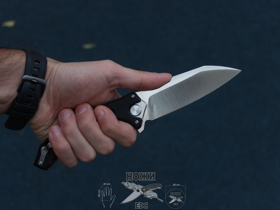 Складной нож НОКС Мангуст-2 336-100406 c клинком из стали D2, рукоять G10