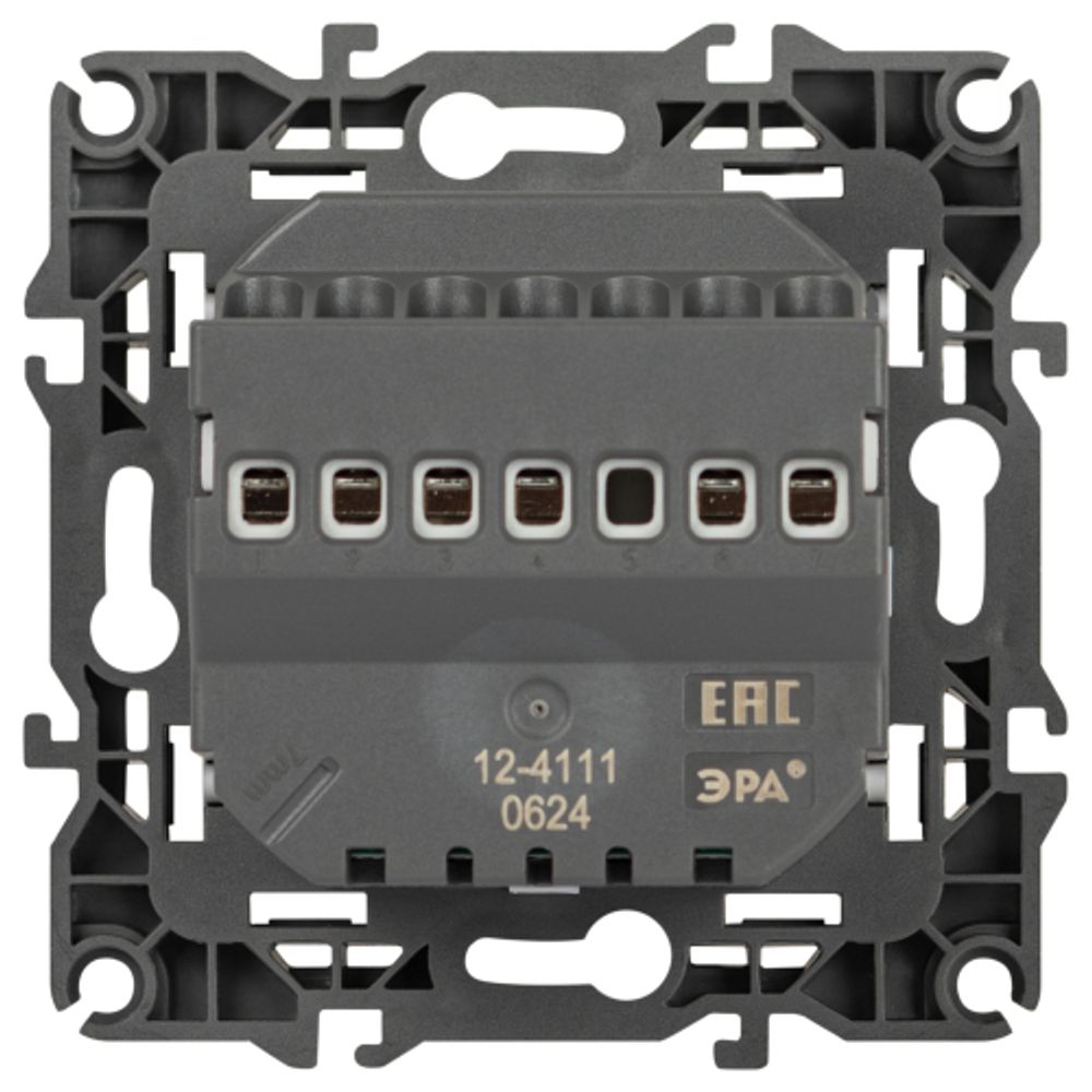 Терморегулятор ЭРА Серия 12 12-4111-16 универсальный 230В-Imax16А титан