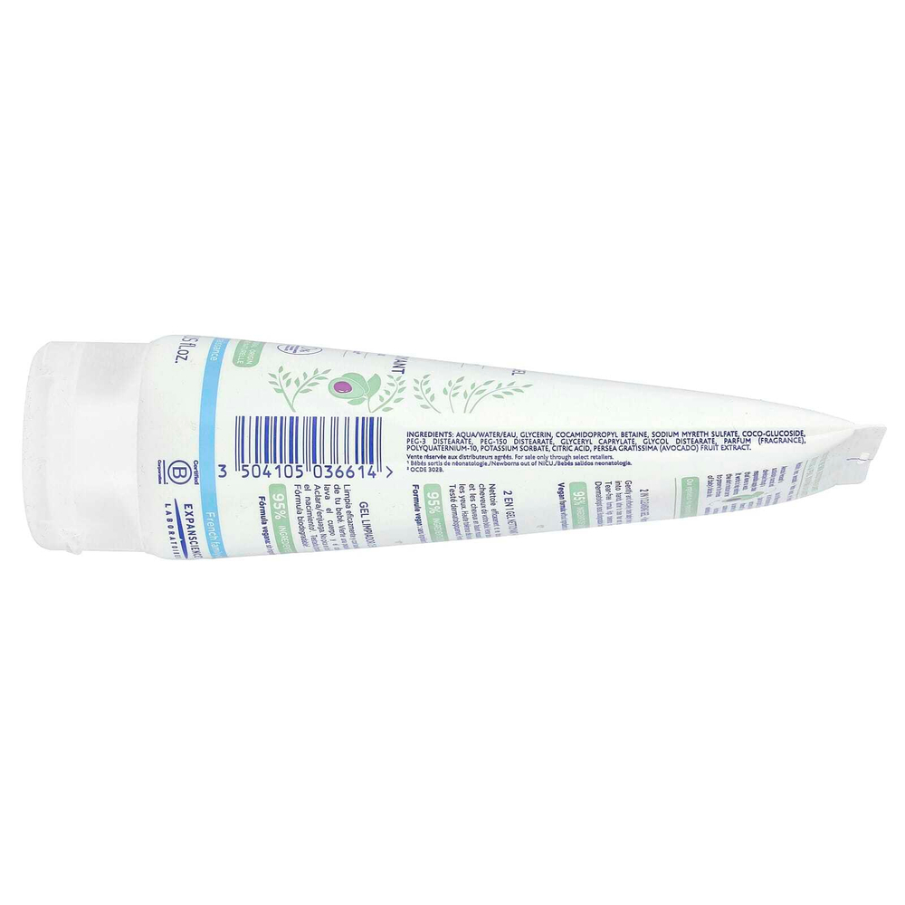 Mustela, Для детей, очищающий гель 2 в 1, для волос и тела, для нормальной кожи, 200 мл (6,76 жидк. Унции)