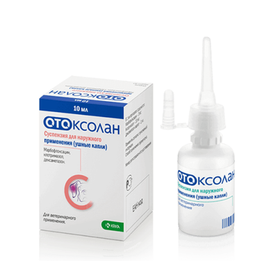 Отоксолан 10 мл капли ушные с противоспалительным и противогрибковым комплексом